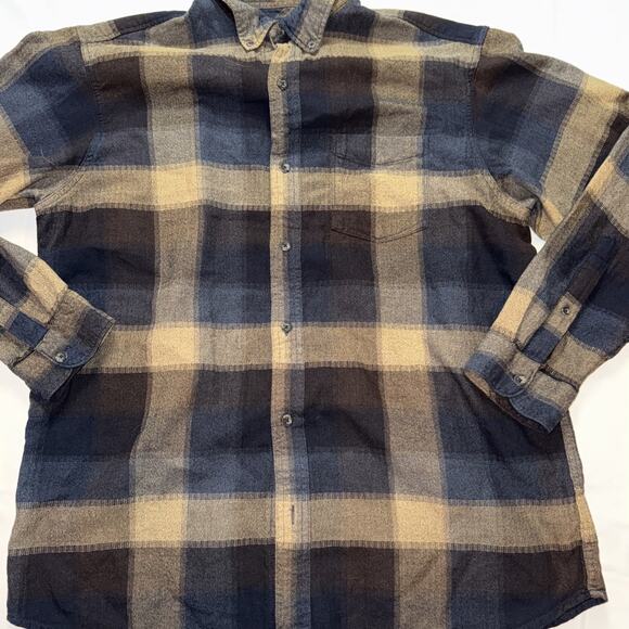 Bob Timberlake Shirt Mens XL Long Sleeve Button Up Multi Color Plaid Flannel - Picture 1 of 6